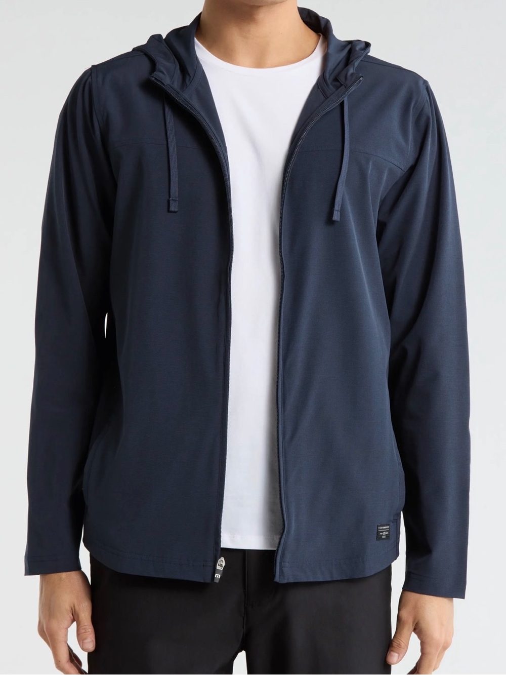 Travis Matthew Draw Shot Zip Hoodie men’s navy blue deep pockets size XXL